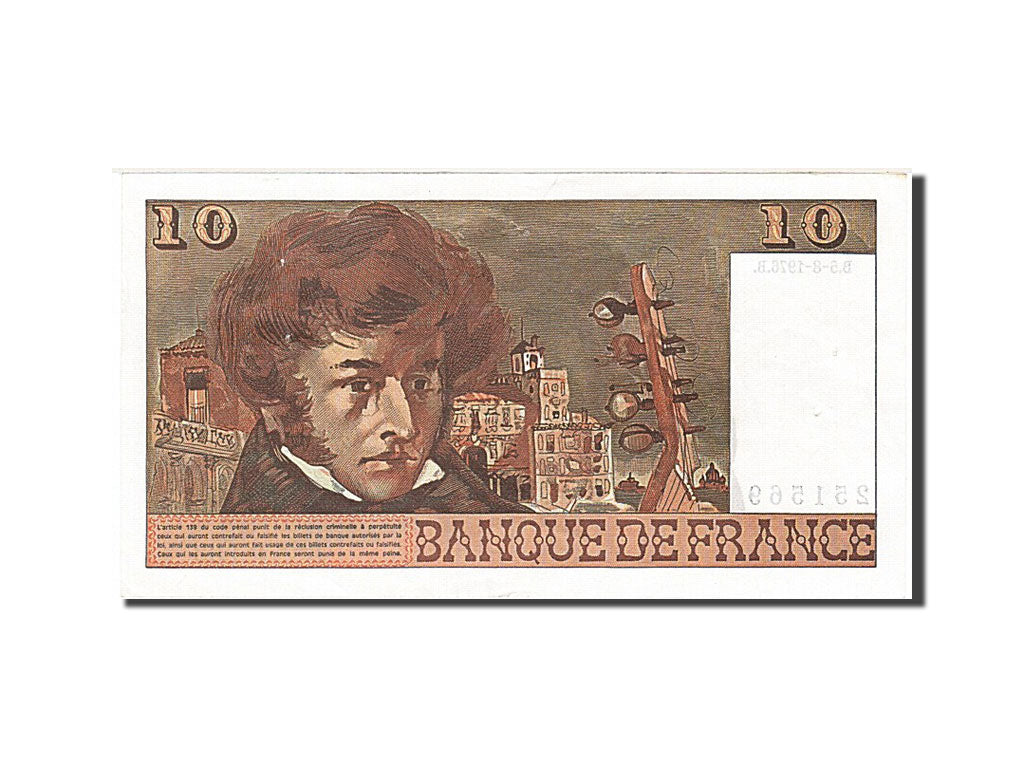 Billet, France, 10 Francs, 10 F 1972-1978 ''Berlioz'', 1976, 1976-08-05, SPL