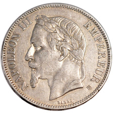 Second Empire, 5 Francs Napoléon III tête laurée