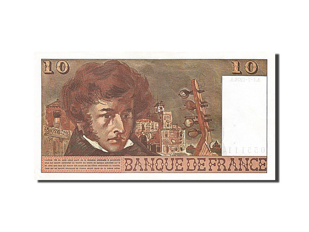 Banconote, Francia, 10 Francs, 10 F 1972-1978 ''Berlioz'', 1976, 1976-07-01