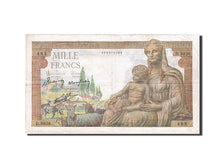 France, 1000 Francs, 1 000 F 1942-1943 ''Déesse Déméter'', 1943, KM #102, 194...
