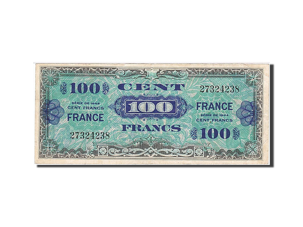 Banknot, Francja, 100 Francs, 1945 Verso France, 1945, EF(40-45), Fayette:25.4