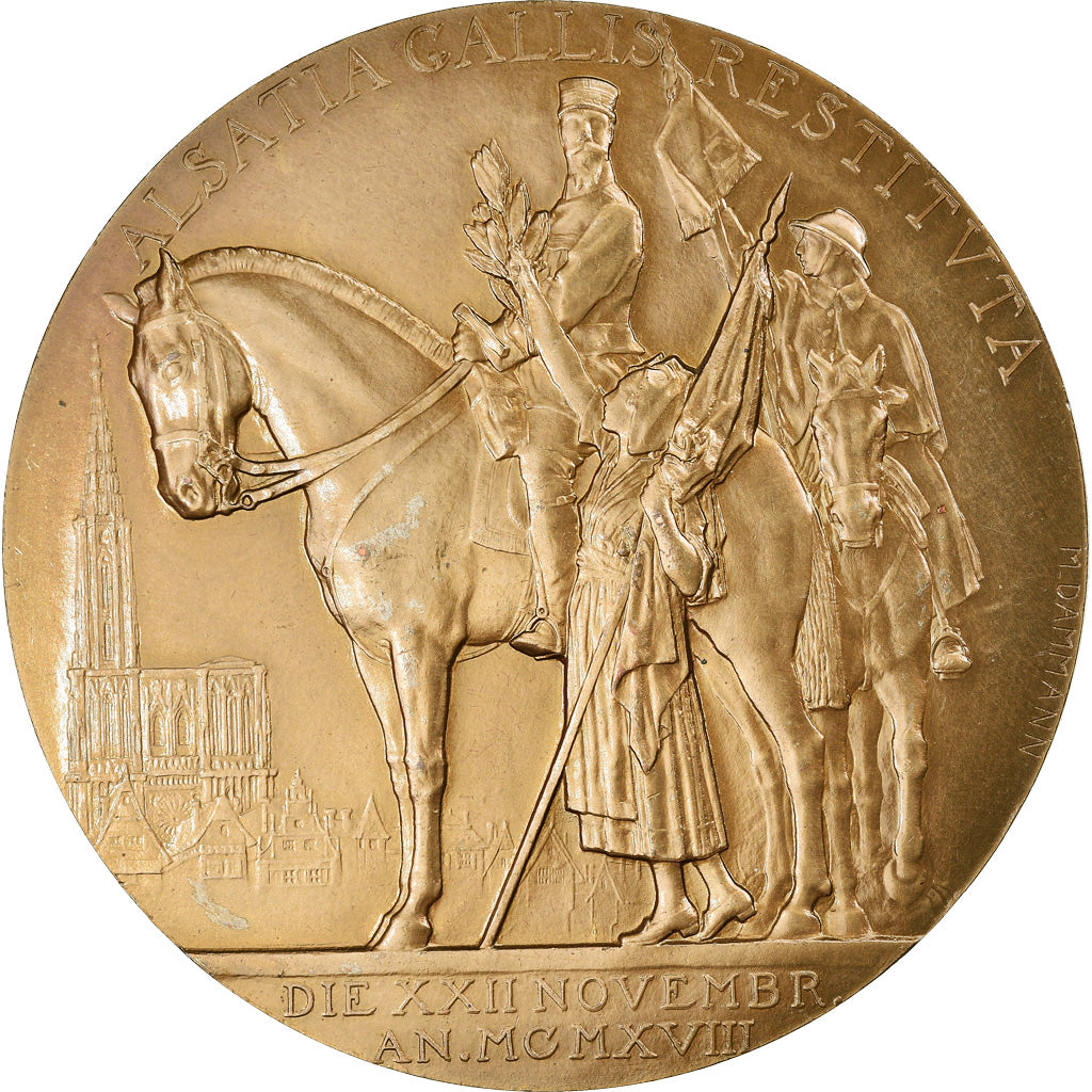 Francia, medaglia, Général Gouraud, Libération de l'Alsace, Strasbourg, 1970