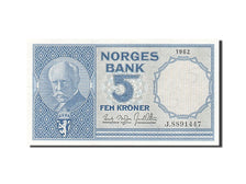 Billete, 5 Kroner, 1962, Noruega, UNC
