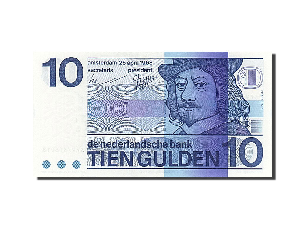 Biljet, Nederland, 10 Gulden, 1968, 1968-04-25, NIEUW