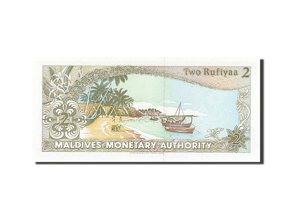 Maldives, 2 Rufiyaa, 1990, KM #15, 1990-07-26, UNC(65-70), C 0150010