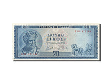 Greece, 20 Drachmai, 1955, KM #190a, 1955-03-01, UNC(65-70), E.09 871149