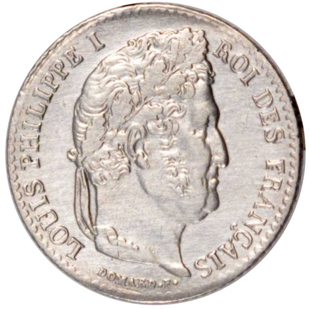FRANCE, Louis-Philippe, 1/4 Franc, 1833, Lille, KM #740.13, AU(55-58), Silver,..
