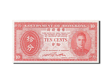 Hong Kong, 10 Cents, 1945, KM #323, UNC(65-70)