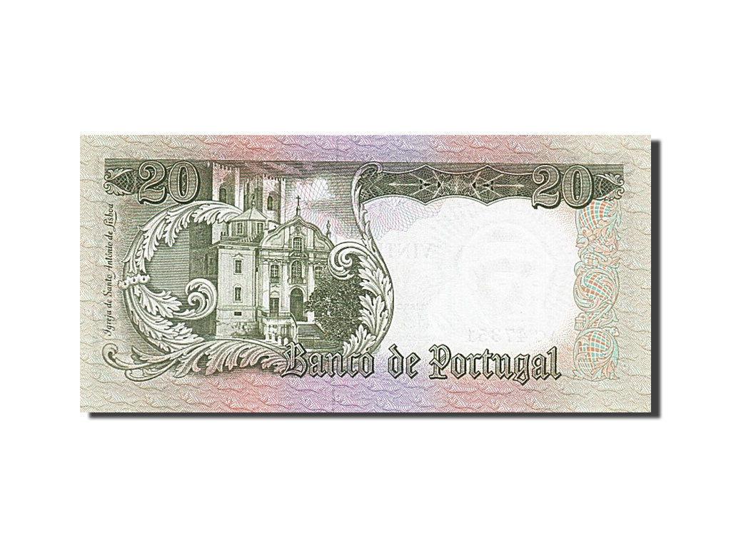 Banknote, Portugal, 20 Escudos, 1964, 1964-05-26, UNC(65-70)