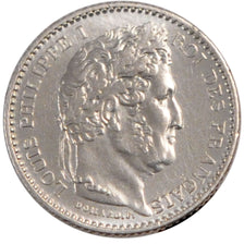 FRANCE, Louis-Philippe, 25 Centimes, 1845, Rouen, KM #755.2, AU(55-58), Silver,.