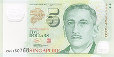 Singapore, 5 Dollars, 2005, KM #47, UNC(65-70), 2GC150768