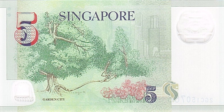 Singapore, 5 Dollars, 2005, KM #47, UNC(65-70), 2GC150768