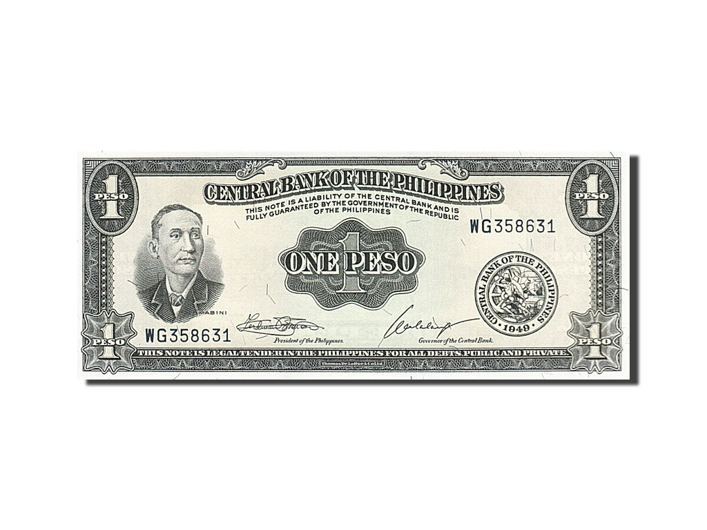 Banconote, Filippine, 1 Peso, FDS