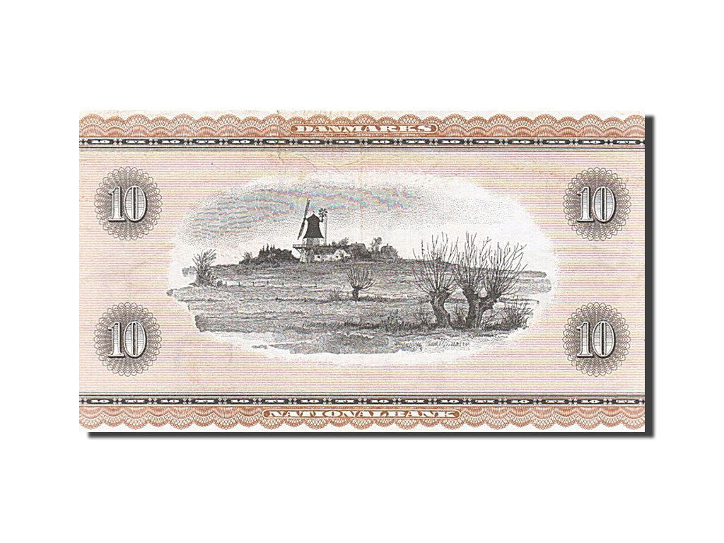 Denmark, 10 Kroner, 1963, KM #44s, AU(55-58), J 9655 A
