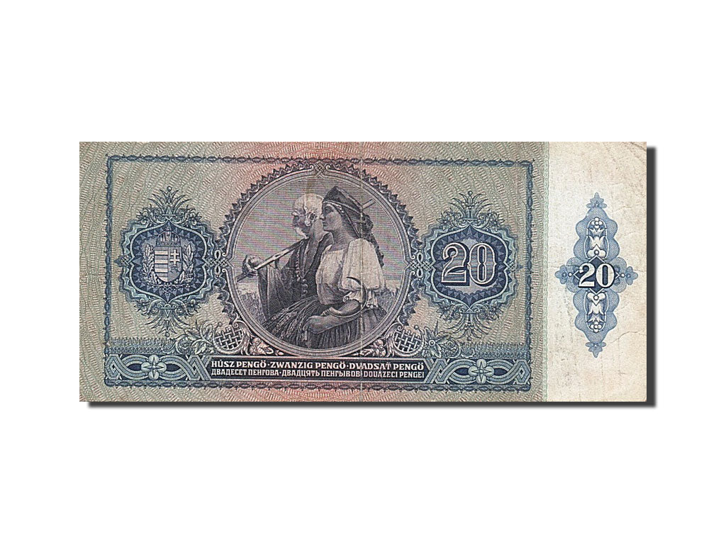 Hungary, 20 Pengö, 1941, KM #109, 1941-01-15, EF(40-45), C 123