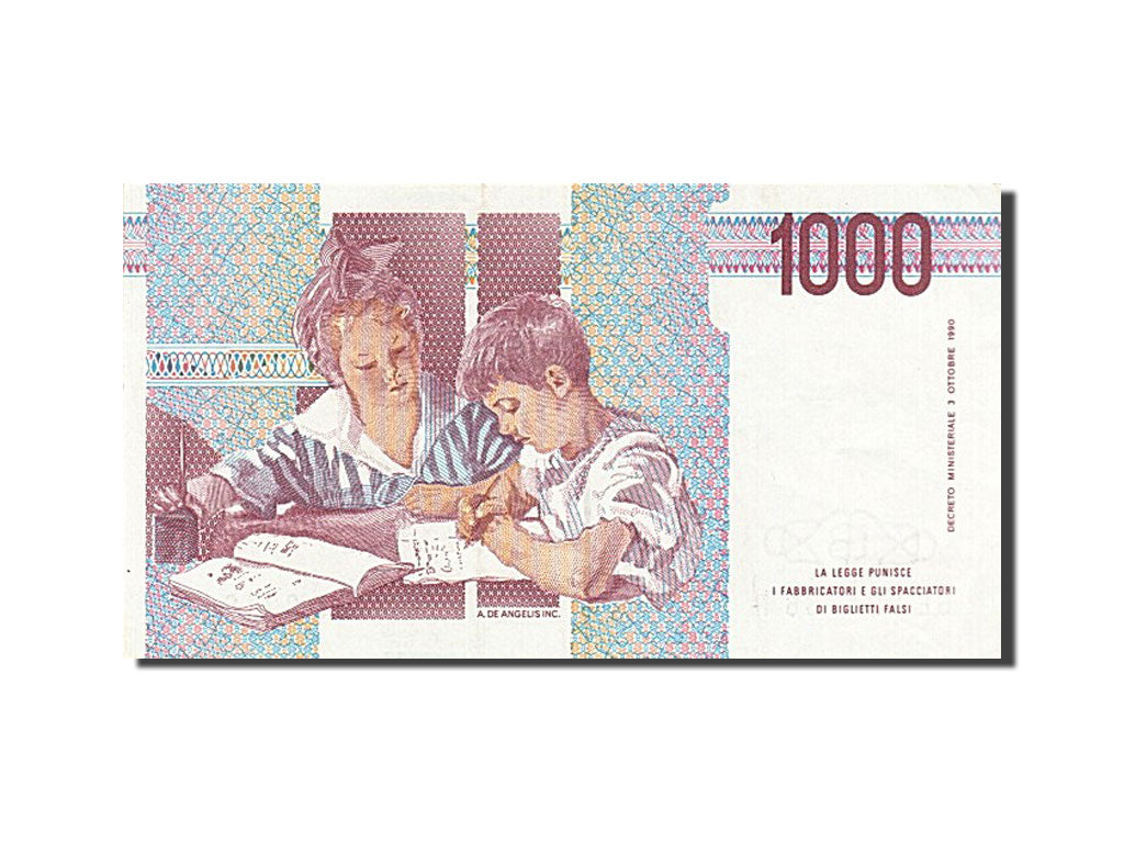 Italy, 1000 Lire, UNC(63)