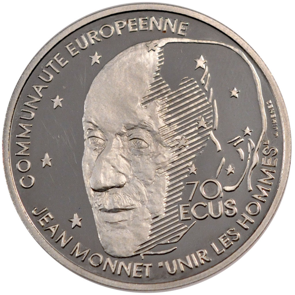 Vème République, 500 Francs/70 Ecus Jean Monnet