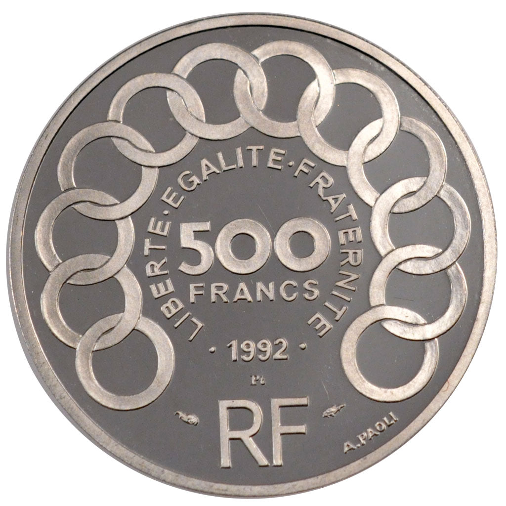 Vème République, 500 Francs/70 Ecus Jean Monnet