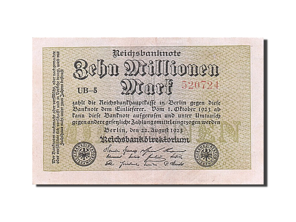 Banknote, Germany, 10 Millionen Mark, 1923, 1923-08-22, UNC(63)