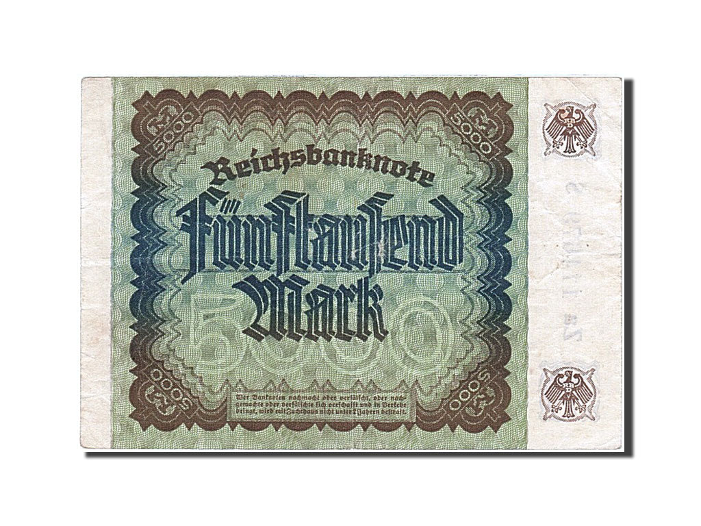 Banconote, Germania, 5000 Mark, 1922, 1922-12-02, BB+