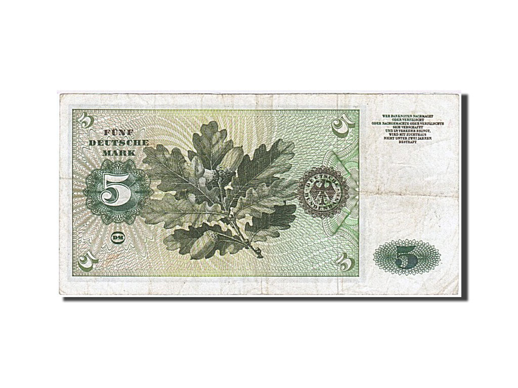 Germany - Federal Republic, 5 Deutsche Mark, 1960, KM #18a, 1960-01-02,...