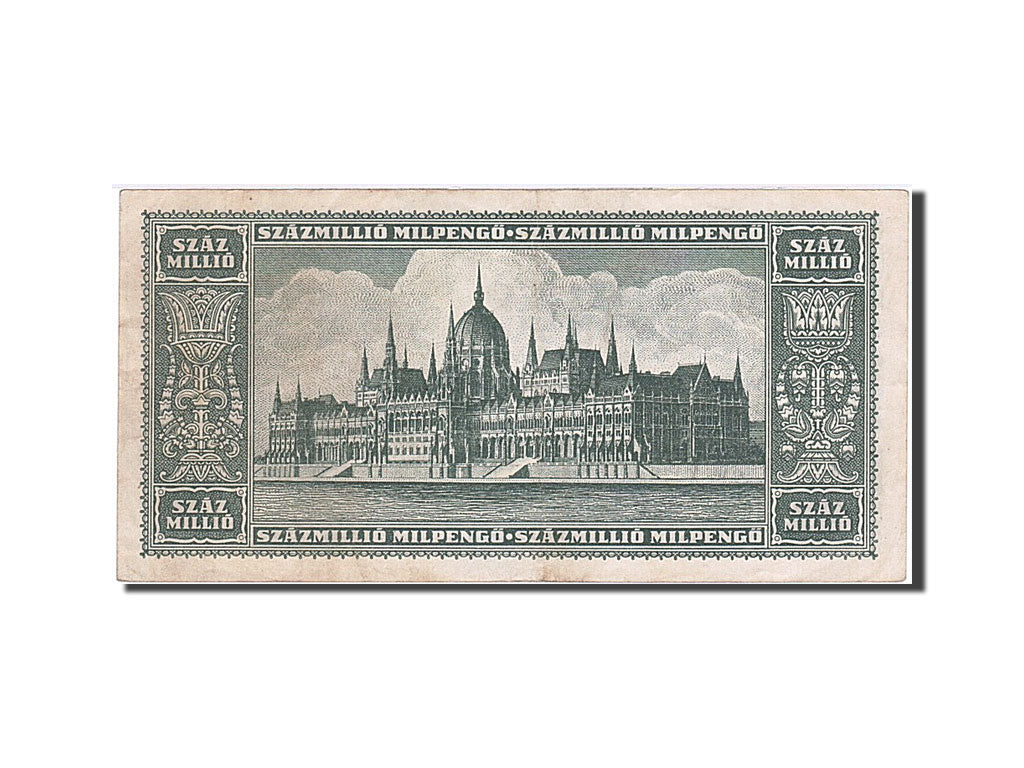 Banknote, Hungary, 100 Million Milpengö, 1946, AU(55-58)