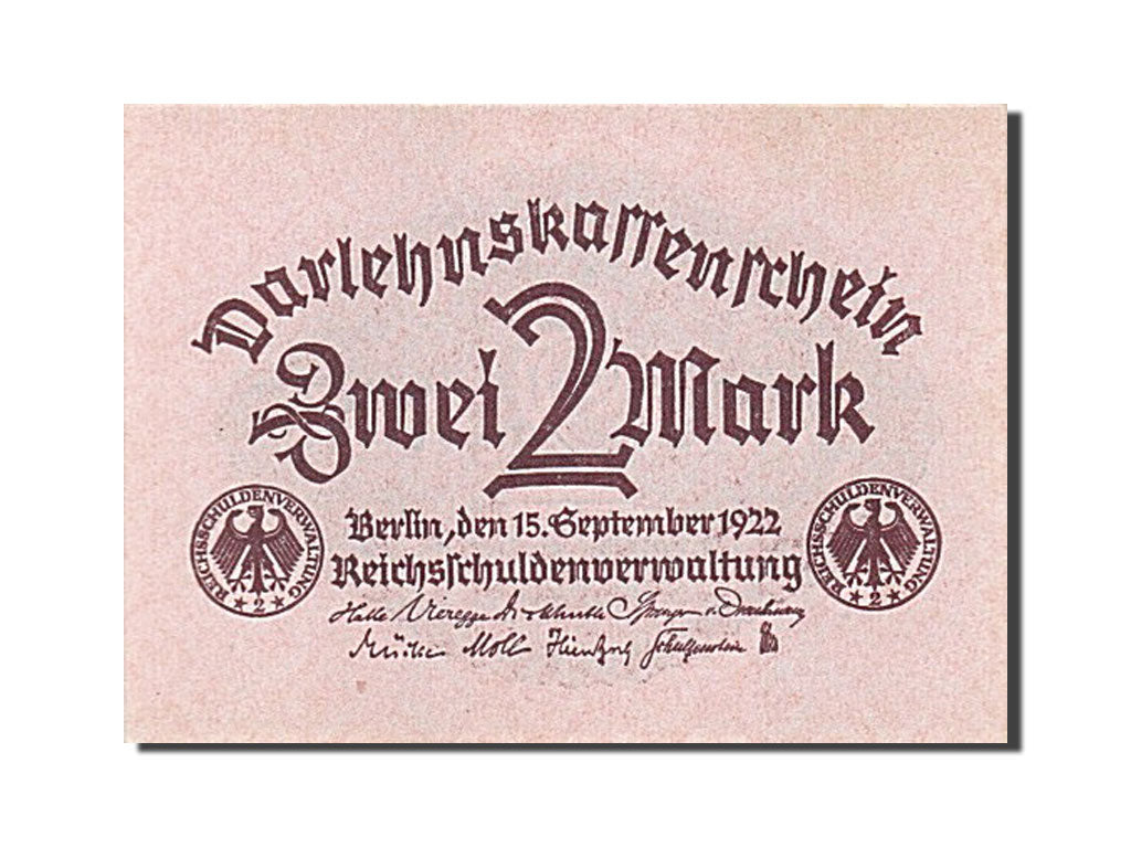 Germany, 2 Mark, 1922, UNC(65-70)