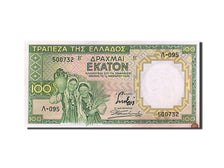 Greece, 100 Drachmai, 1939, KM #108a, 1939-01-01, UNC(63), 500732