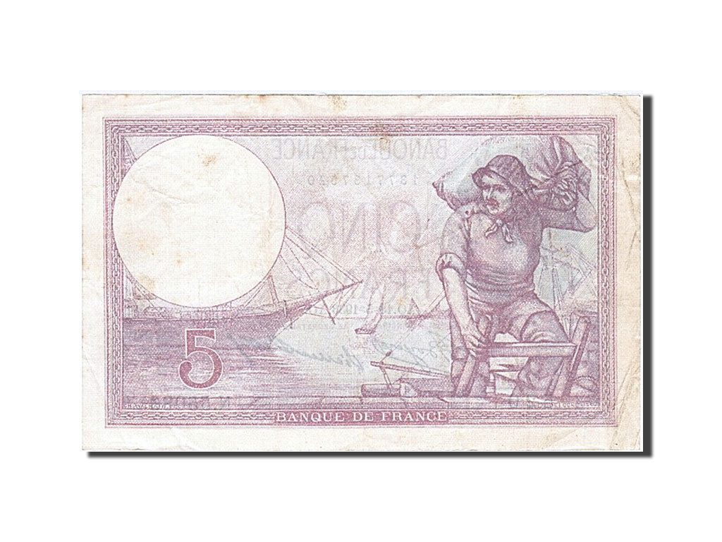 Billet, France, 5 Francs, 5 F 1917-1940 ''Violet'', 1933, 1933-05-18, TTB+