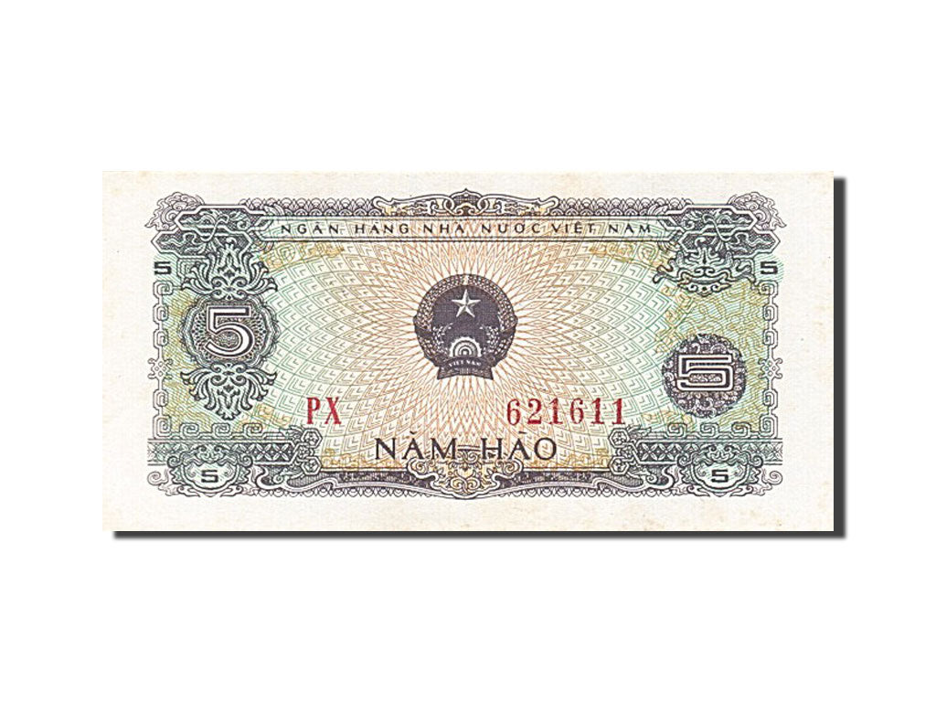Geldschein, Viet Nam, 5 Hao, 1976, UNZ-