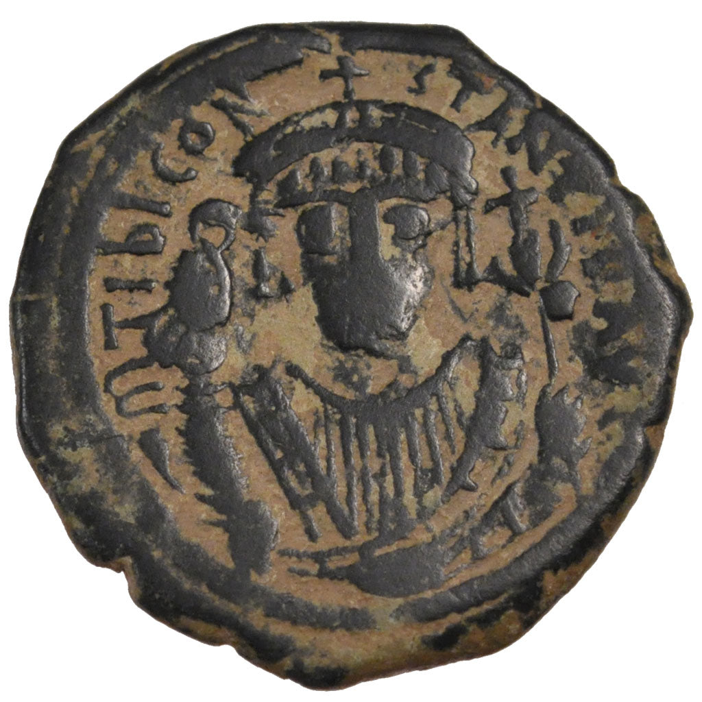 Tiberius II Constantine 578-582, Follis, Constantinople, EF(40-45), Copper,...