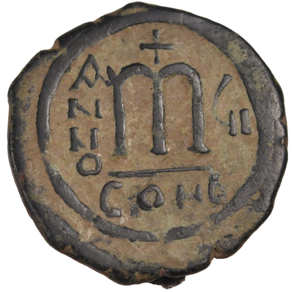 Tiberius II Constantine 578-582, Follis, Constantinople, EF(40-45), Copper,...
