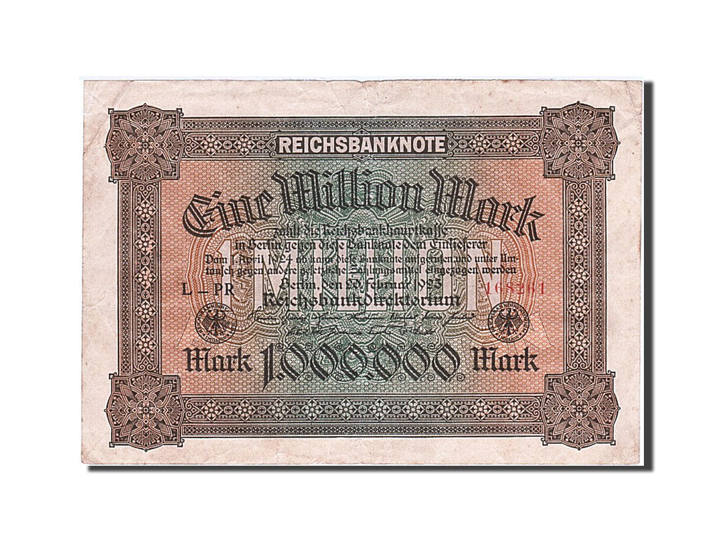 Banknote, Germany, 1 Million Mark, 1923, 1923-02-20, EF(40-45)