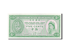Hong Kong, 5 Cents, 1961, KM #326, UNC(65-70)