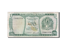 Malta, 1 Lira, 1967, KM #31a, VF(30-35), A/22 841378
