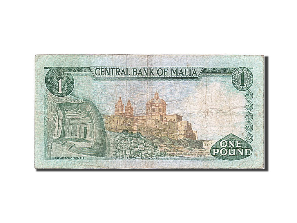 Malta, 1 Lira, 1967, KM #31a, VF(30-35), A/22 841378