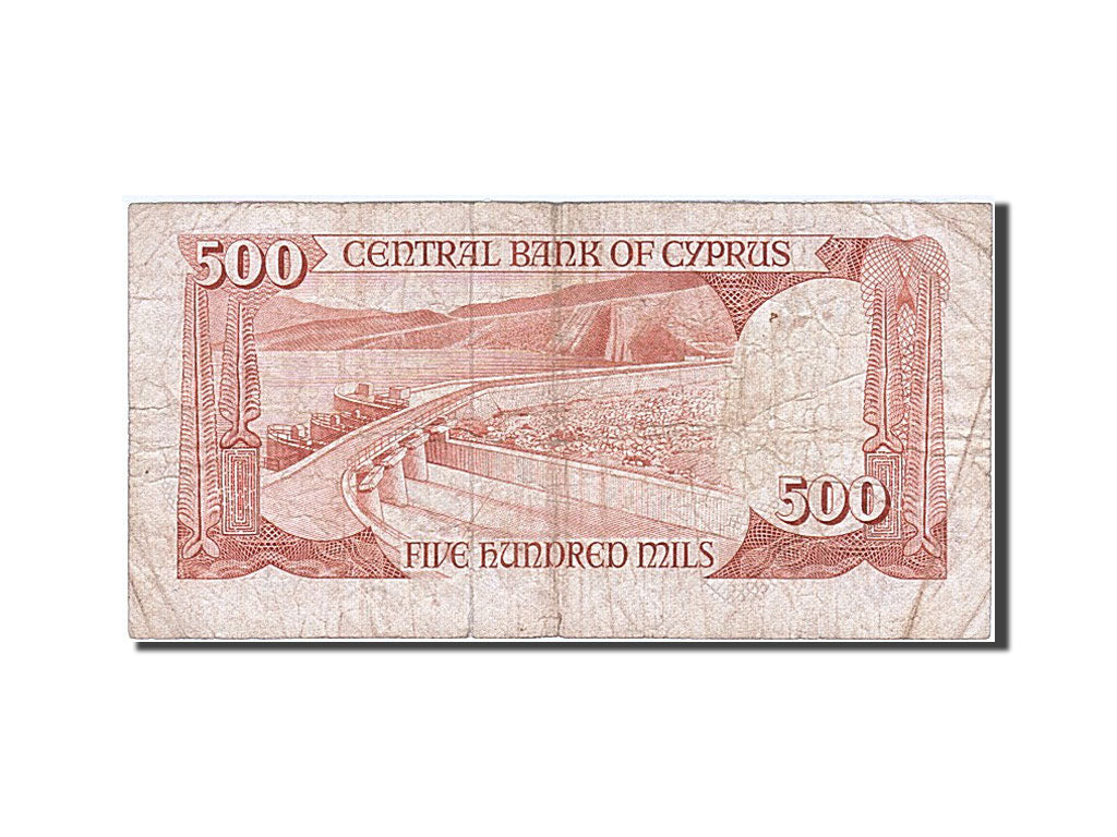 Banconote, Cipro, 500 Mils, 1982, 1982-06-01, MB