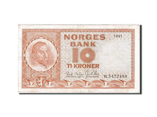 Norway, 10 Kroner, 1961, KM #31e, EF(40-45), W 5472488