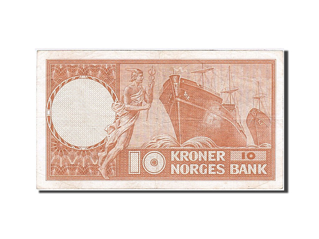 Norway, 10 Kroner, 1961, KM #31e, EF(40-45), W 5472488