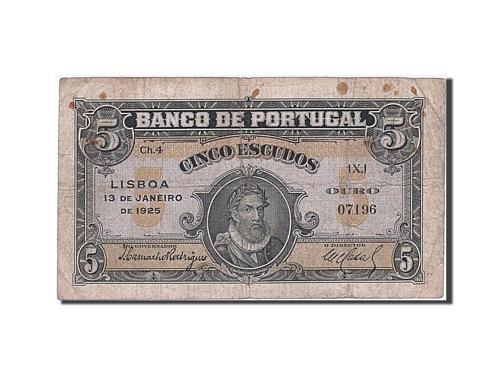 Portugal, 5 Escudos, type Alvarovaz d'Halmada