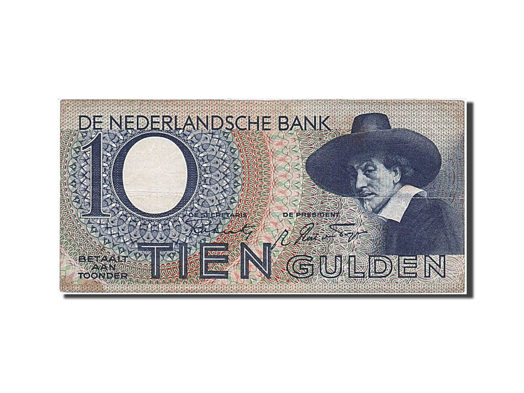 Netherlands, 10 Gulden, 1943, KM #59, 1943-01-04, EF(40-45), 6AA042671