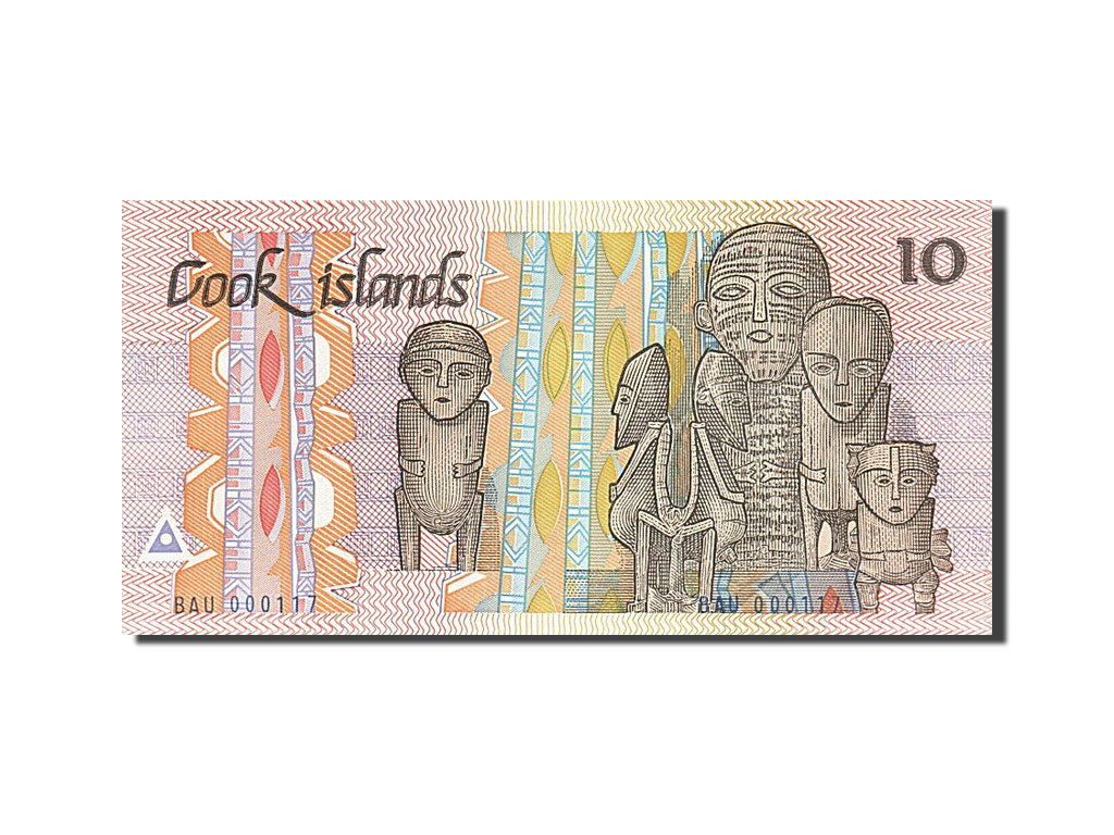 Cook Islands, 10 Dollars, 1987, KM #4a, UNC(65-70), BAU 000117