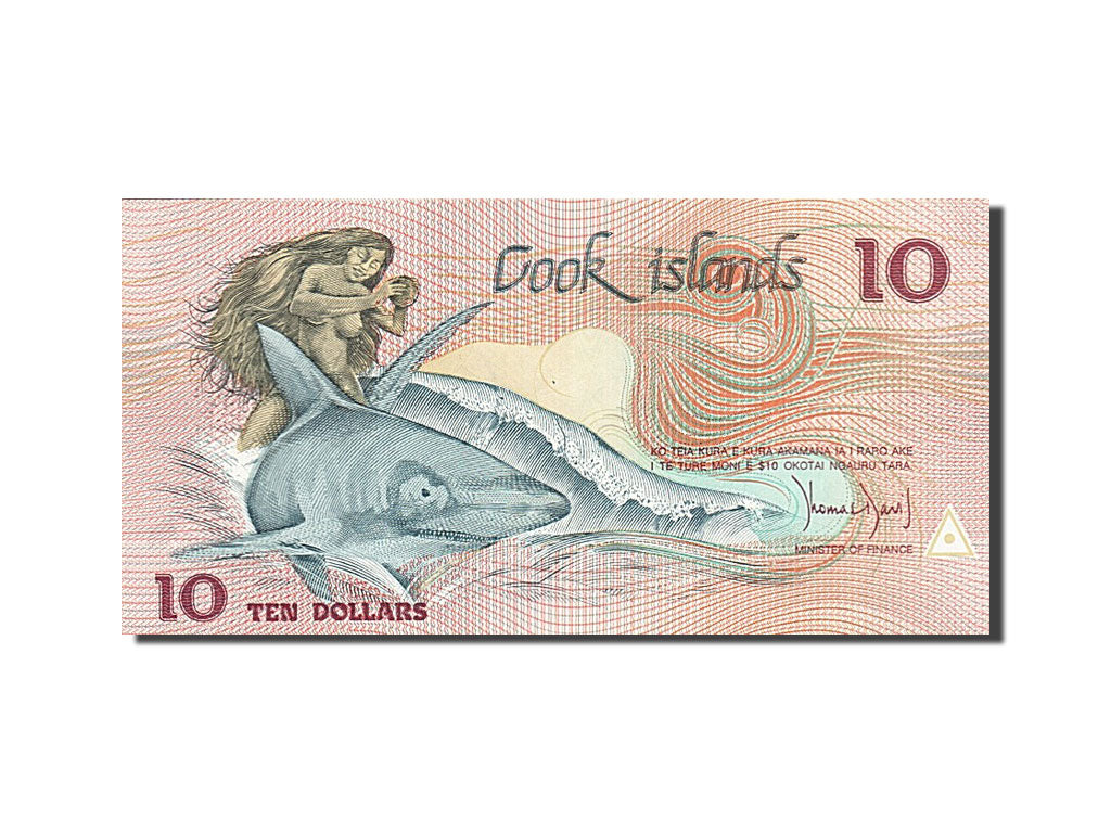 Cook Islands, 10 Dollars, 1987, KM #4a, UNC(65-70), BAU 000117