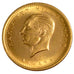TURKEY, 100 Kurush, 1976, Ankara, KM #855, MS(60-62), Gold, 7.22