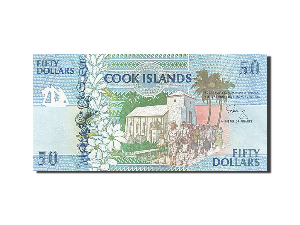 Banconote, Isole Cook, 50 Dollars, 1992, FDS