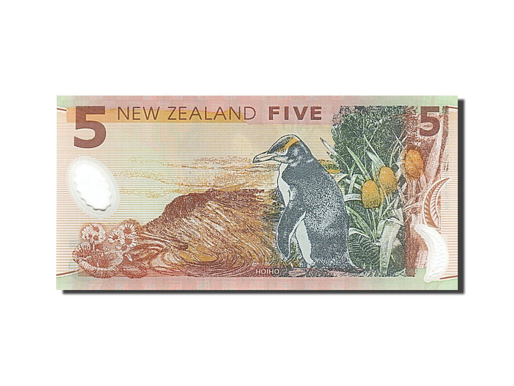 New Zealand, 5 Dollars, KM #185b, UNC(65-70), AE 09305170