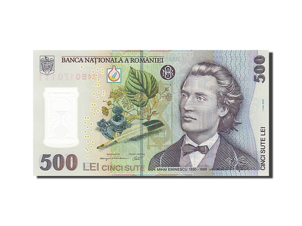 Geldschein, Rumänien, 500 Lei, 2005, 2005-07-01, UNZ