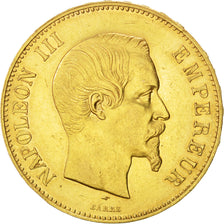 Francia, Napoleon III, Napoléon III, 100 Francs, 1857, Paris, BB+, Oro, Gado...