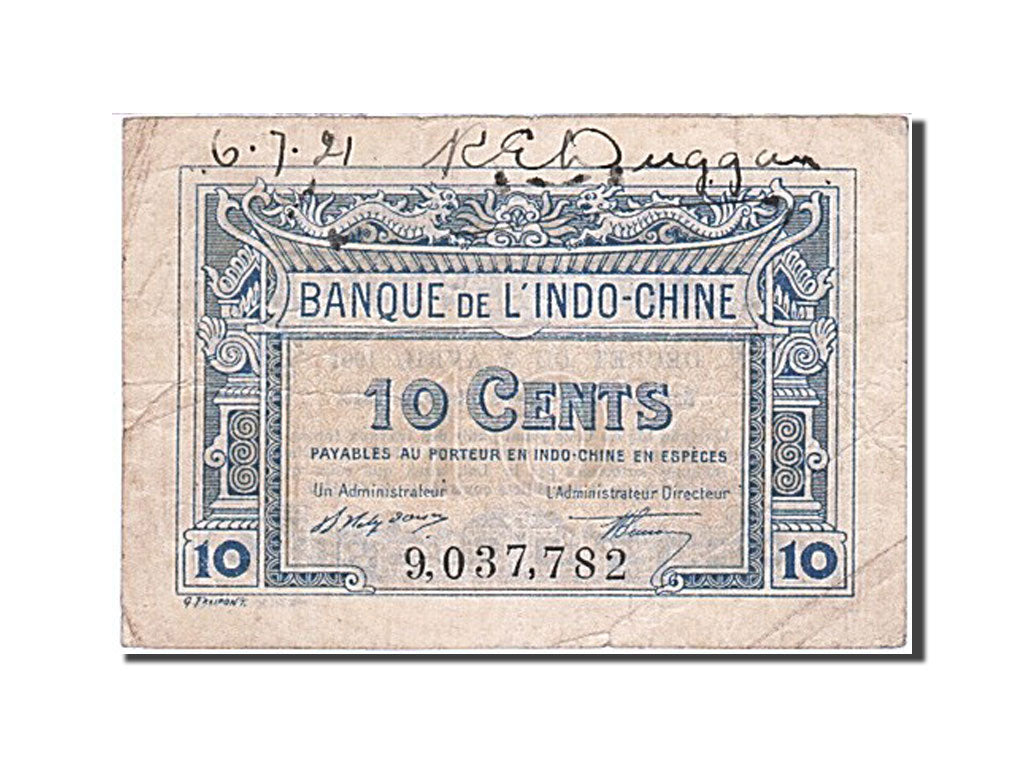 Indochine, 10 Cents, type 1920