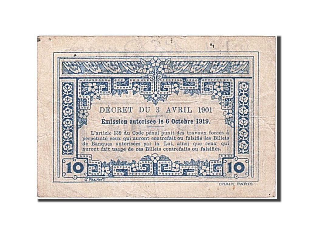 Indochine, 10 Cents, type 1920